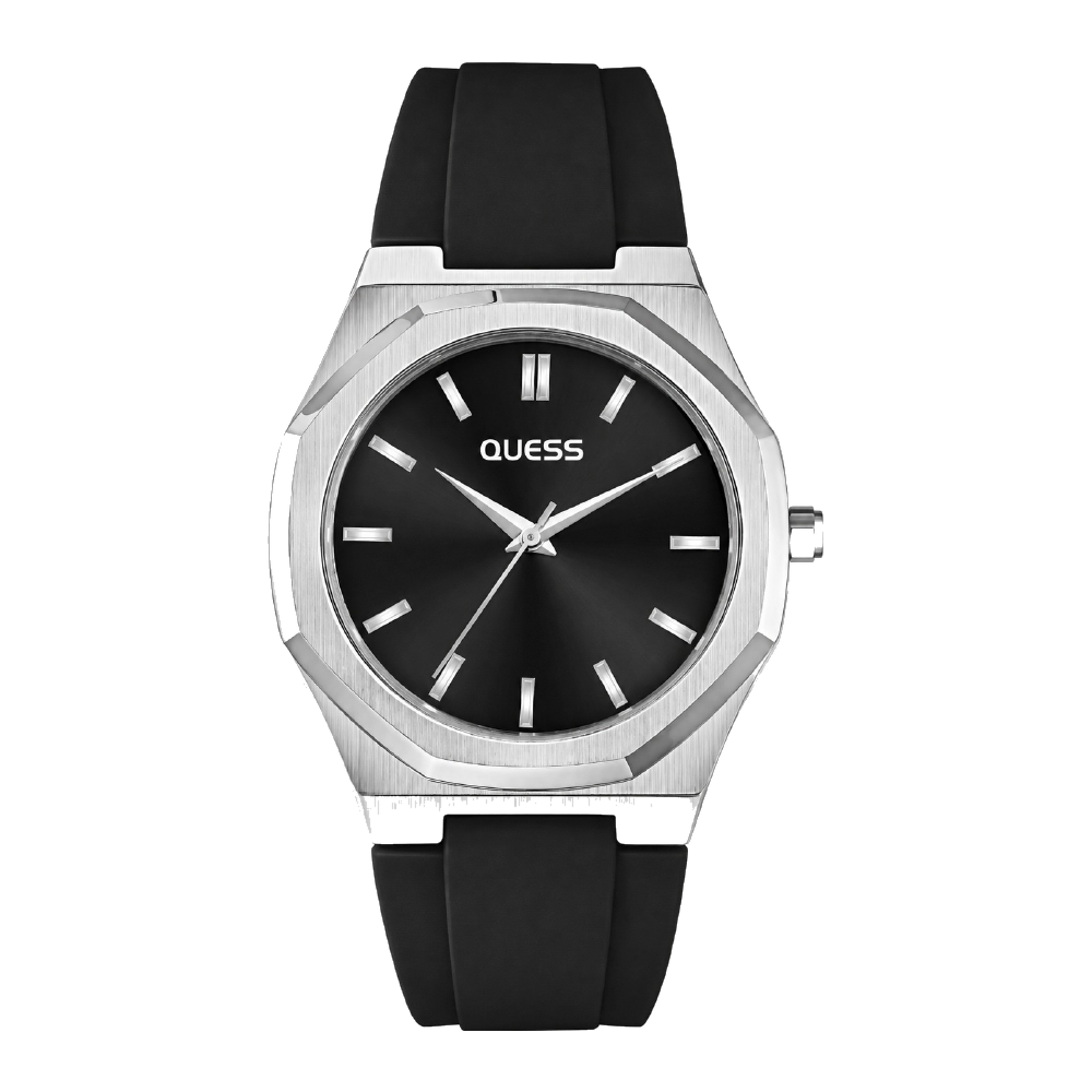 Sport Silicone corporate watch, black dial, customised with Quess branding
